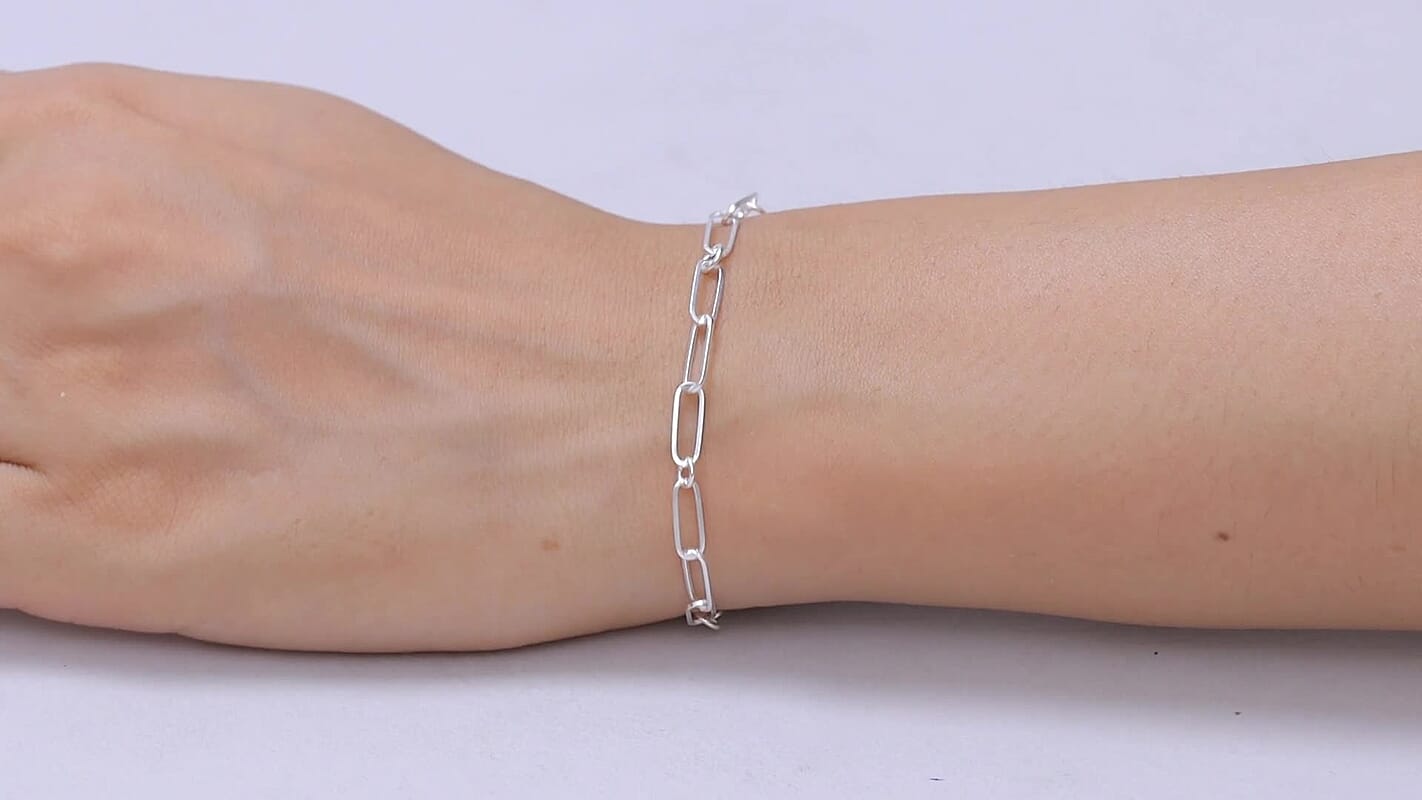 D'Joy Sterling Silver Bracelet (7.25 In) (2.65 g)