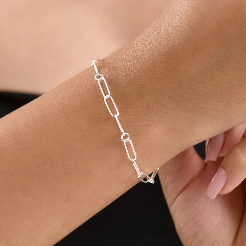 D'Joy Bracelet in Sterling Silver (7.25 In) 2.65 Grams