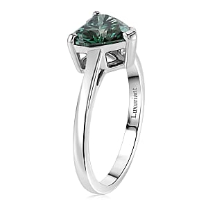 SGL Certified Luxuriant Lab Grown Green Diamond (IR) VS 2.00 ctw Ring in 10K White Gold (Size 6.0)
