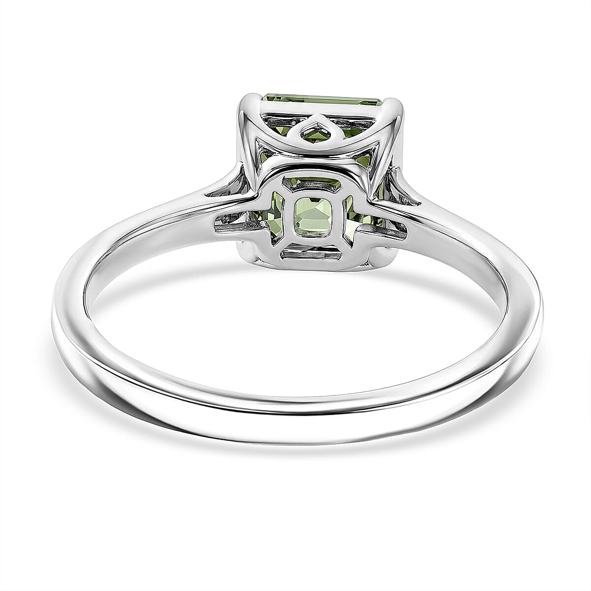 SGL Certified Luxuriant Lab Grown Green Diamond (IR) VS 2.00 ctw Ring in 10K White Gold (Size 5.0)