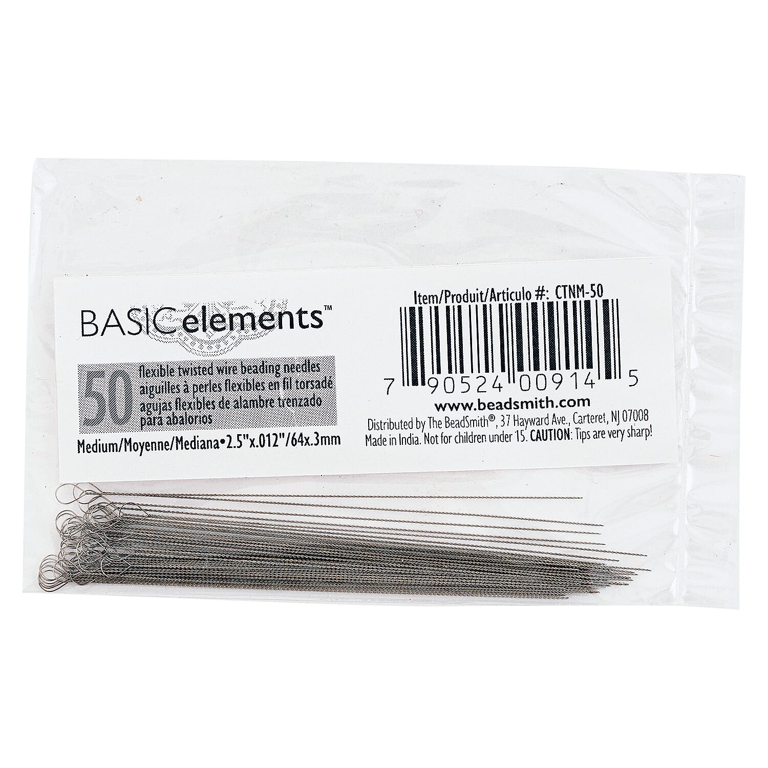 GCS 0.30mm Needle Twisted Wire Med Silver