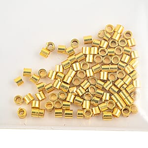 GCS 2x2mm Tube Crimp Pack of 100 Gold