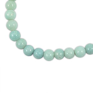 Amazonite 77.80 ctw Beaded Strand Necklace 16 Inches