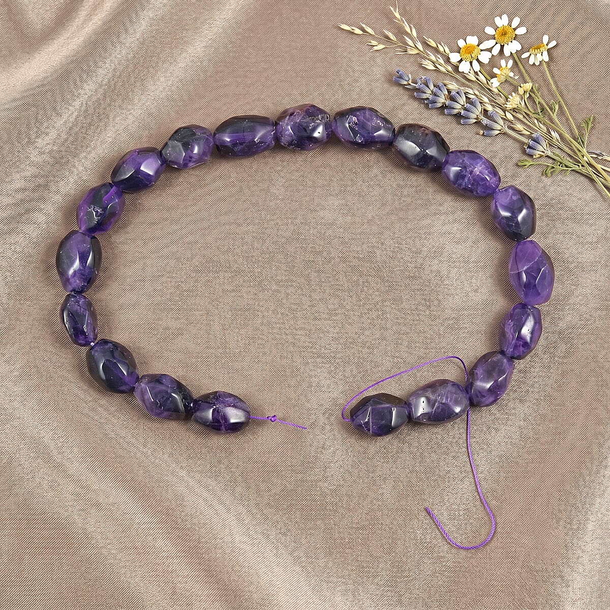 African Amethyst 692.10 ctw Beaded Strand Necklace 16 Inches image number 1
