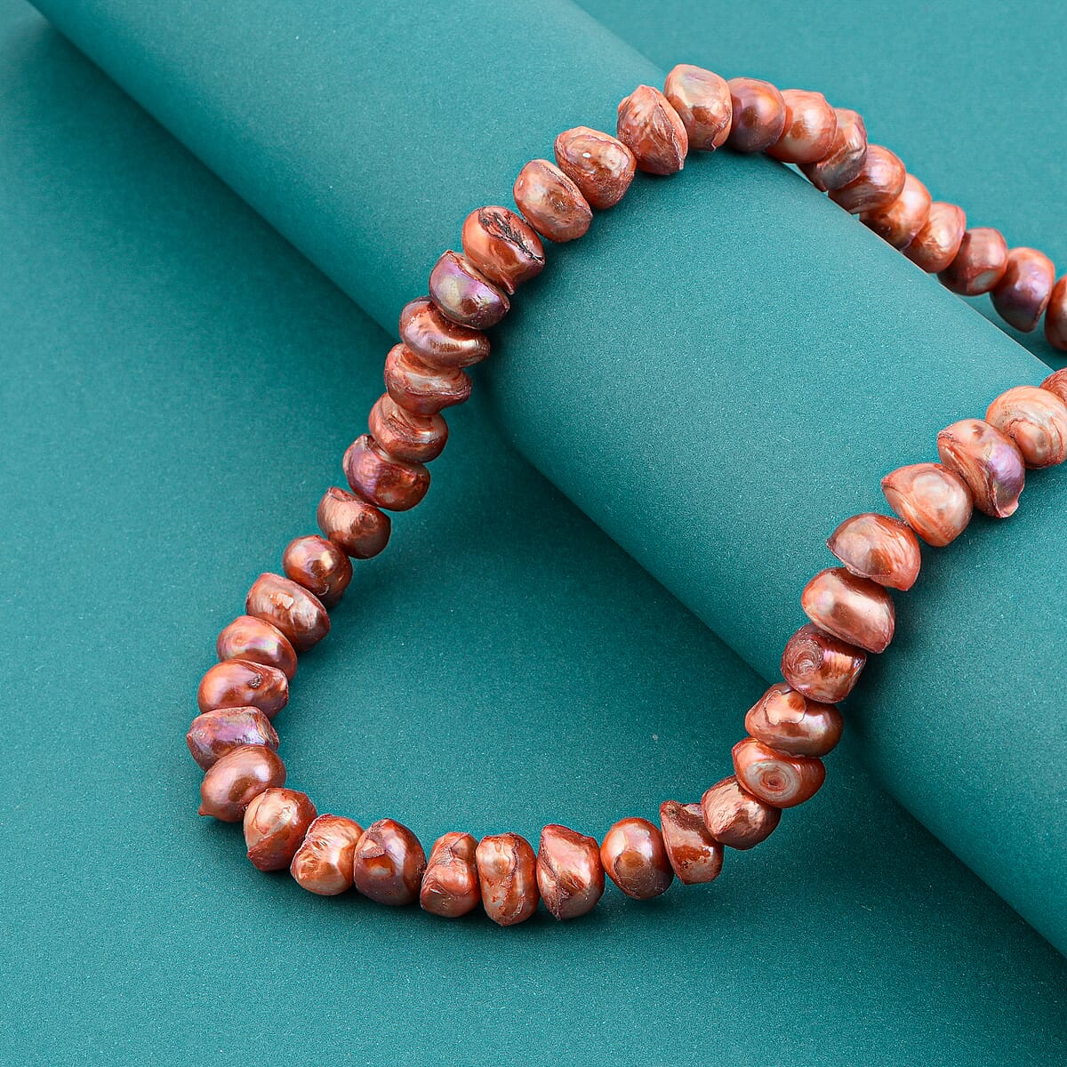 Brice Pink Pearl Beaded Strand Necklace 16.5 Inches image number 1