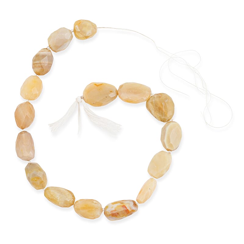GCS Small Banded Agate 388.75 ctw Beaded Strand 14.5 Inches