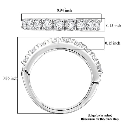 D'Joy Serra Gaucha Citrine and Moissanite 1.80 ctw Ring in Rhodium Over Sterling Silver (Size 6.0)