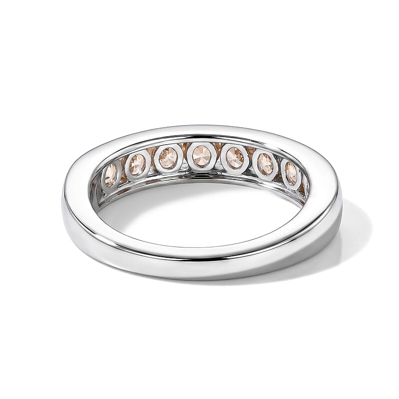 D'Joy Imperial Garnet 1.25 ctw Ring in Rhodium Over Sterling Silver (Size 6.0)