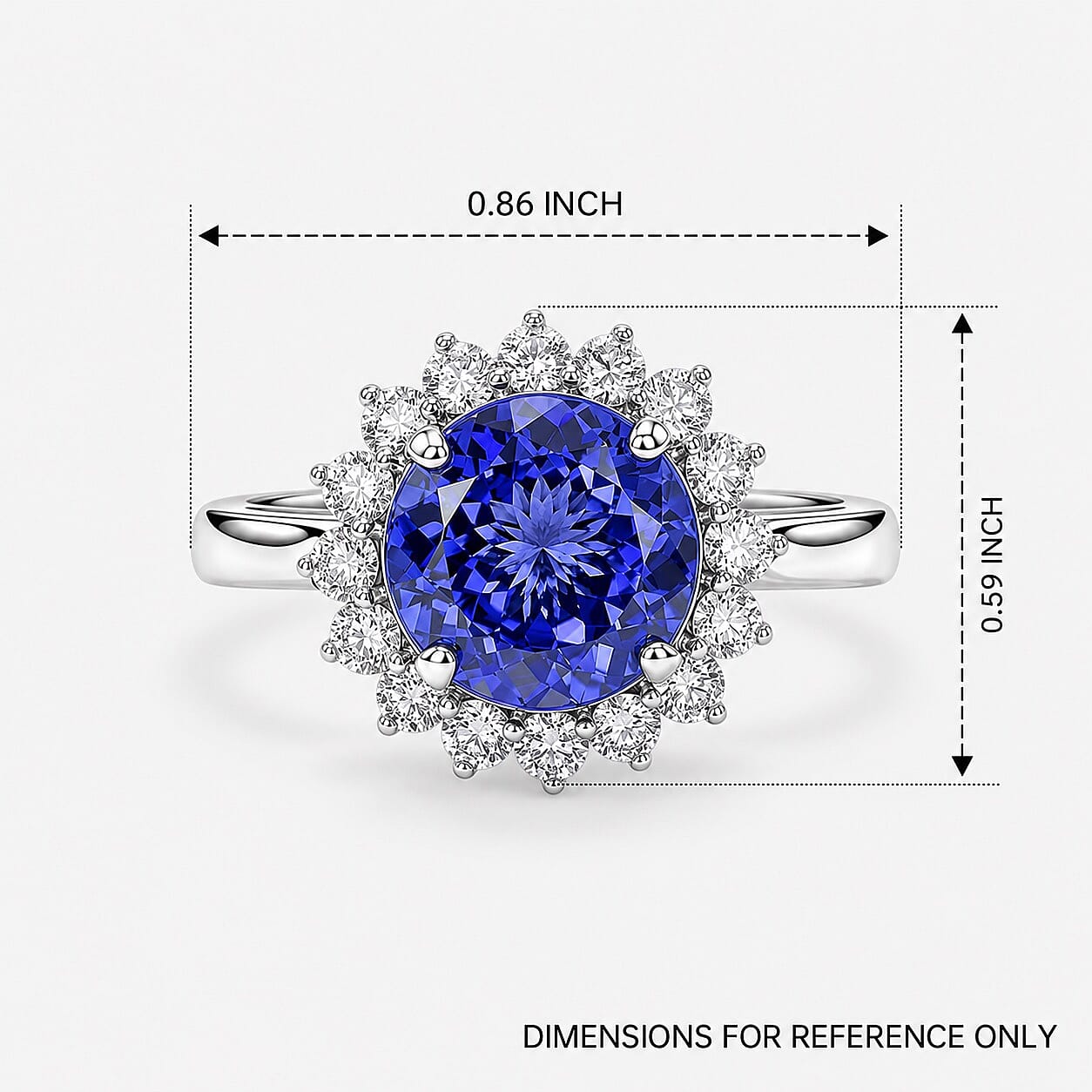 Certified & Appraised Rhapsody AAAA Tanzanite and Diamond E-F VS 4.60 ctw Ring in 950 Platinum (Size 6.0) 6.35 Grams