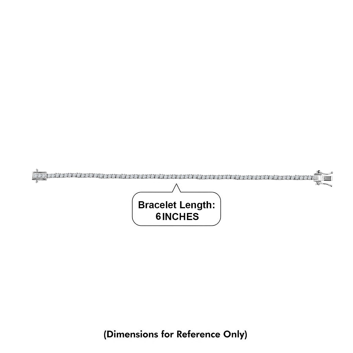 D'Joy Lab Grown Diamond 3.50 ctw Timeless Tennis Bracelet in Rhodium Over Sterling Silver (6.50 In) image number 4