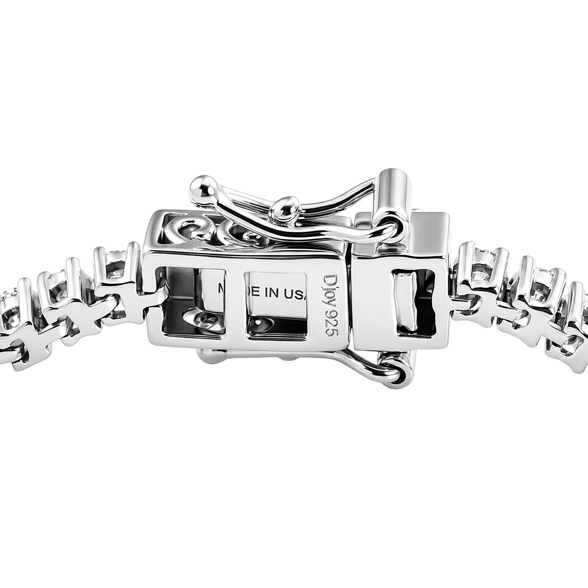 D'Joy Lab Grown Diamond 3.60 ctw Timeless Tennis Bracelet in Rhodium Over Sterling Silver (7.25 In) image number 3