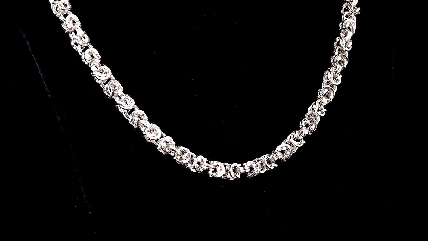 D''Joy Link Chain Necklace in Sterling Silver (20 Inches) 34.75 Grams
