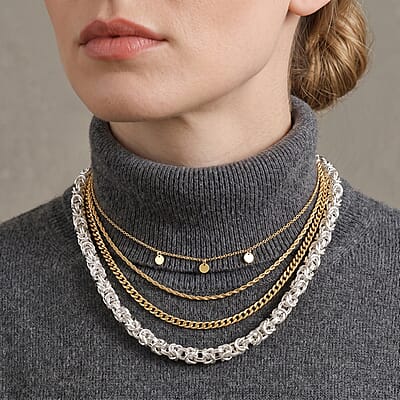 D'Joy Link Chain Necklace in Sterling Silver (20 Inches) 34.75 Grams