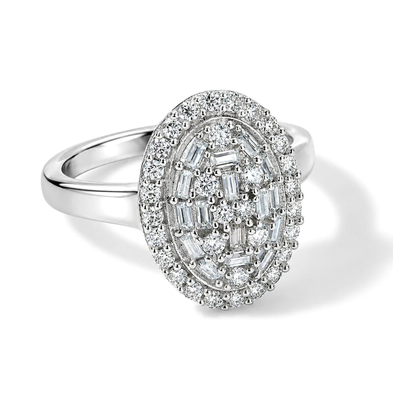 EverTrue Moissanite 0.70 ctw Ring in Platinum Bond (Size 10.0)
