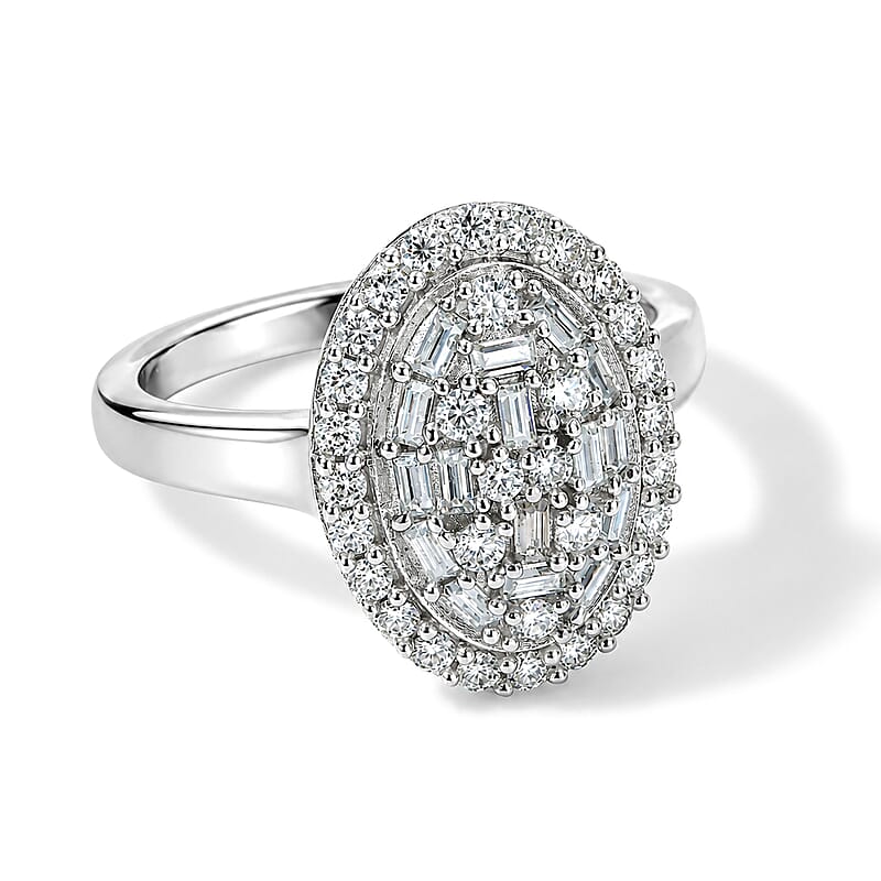 EverTrue Moissanite 0.70 ctw Ring in Platinum Bond (Size 10.0)