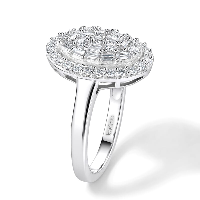 EverTrue Moissanite 0.70 ctw Ring in Platinum Bond (Size 10.0)
