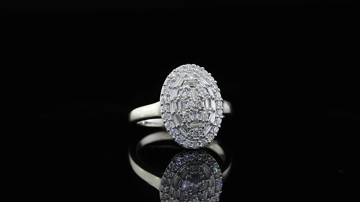 EverTrue Moissanite Ring in Platinum Bond (Size 10.0) 0.70 ctw