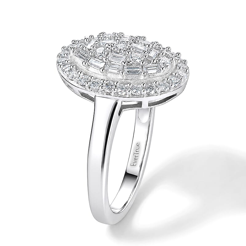 EverTrue Moissanite 0.70 ctw Ring in Platinum Bond (Size 5.0)