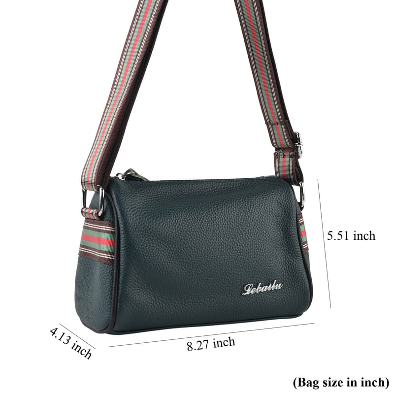 Green Genuine Leather Phone Bag
