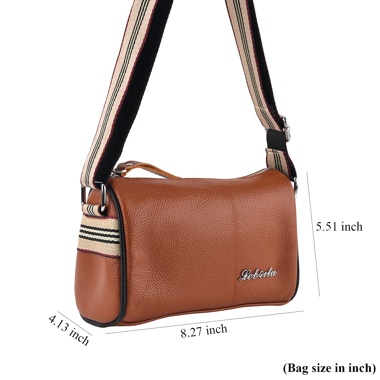 Tan Genuine Leather Phone Bag