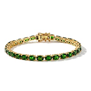 D'Joy Chrome Diopside Evergreen Vine Bracelet in 18K Vermeil YG Over Sterling Silver (7.25 In) 14.60 ctw