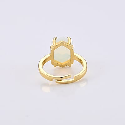 Opalite 20.00 ctw Ring in Goldtone (Adjustable)