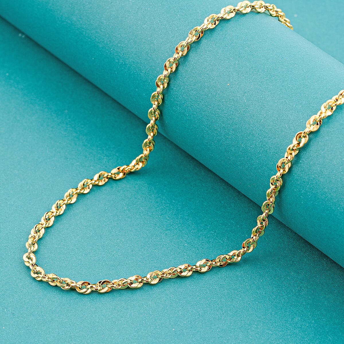 Italian 3.8mm Spirali Oro Chain Necklace in 14K Yellow Gold (20 Inches) 5.30 Grams image number 1