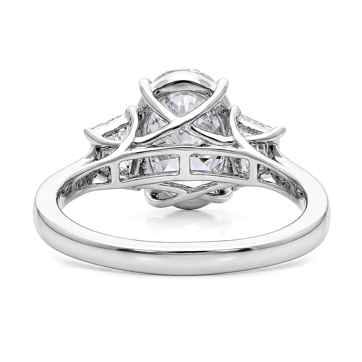 Luxuriant Lab Grown Diamond Diamond E-F VS 3.00 ctw Royal Lotus Ring in 950 Platinum (Size 6.0) 5.50 Grams