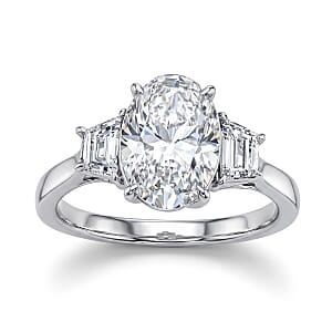 Old Mine Cut Luxuriant Lab Grown Diamond E-F VS 3.00 ctw Ring in 950 Platinum (Size 7.0) 5.50 Grams