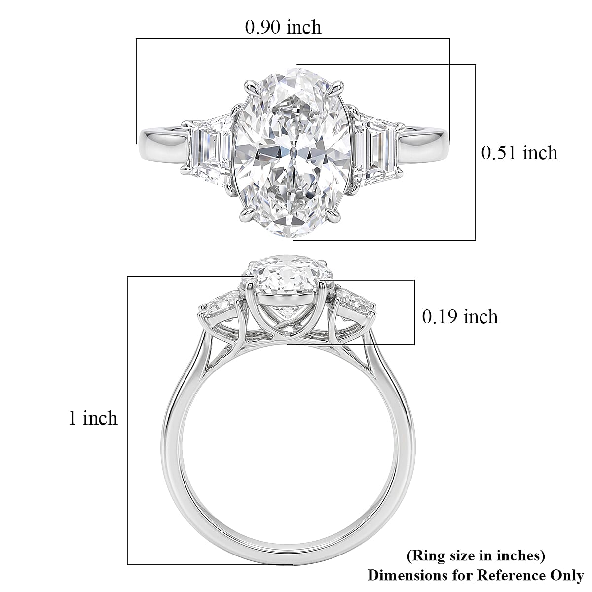 Luxuriant Lab Grown Diamond Diamond E-F VS 3.00 ctw Royal Lotus Ring in 950 Platinum (Size 7.0) 5.50 Grams