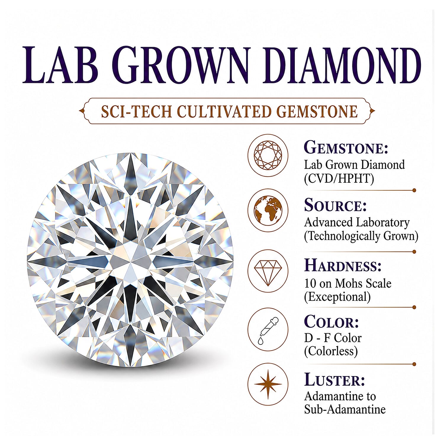 Luxuriant Lab Grown Diamond G-H SI 1.50 ctw Ring in Rhodium Over Sterling Silver (Size 6.0)