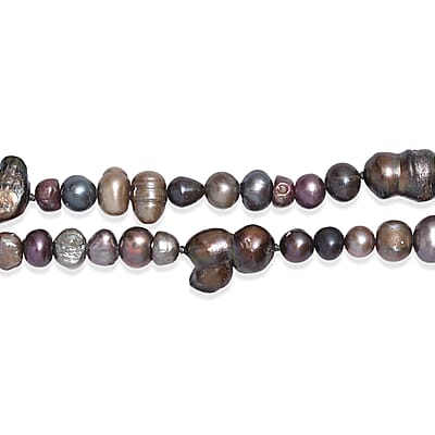 GCS Grey Dyed Pearl Endless Necklace (64 Inches)