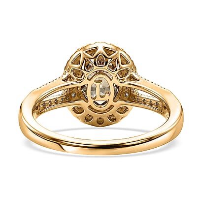 Certified & Appraised AAA Madagascar Color Change Garnet and Luxuriant Lab Grown Diamond G-H SI 2.50 ctw Ring in 10K Yellow Gold (Size 5.0)