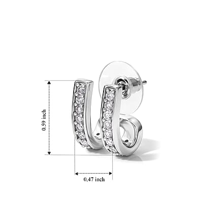 EverTrue Moissanite 1.35 ctw Earrings in Platinum Bond