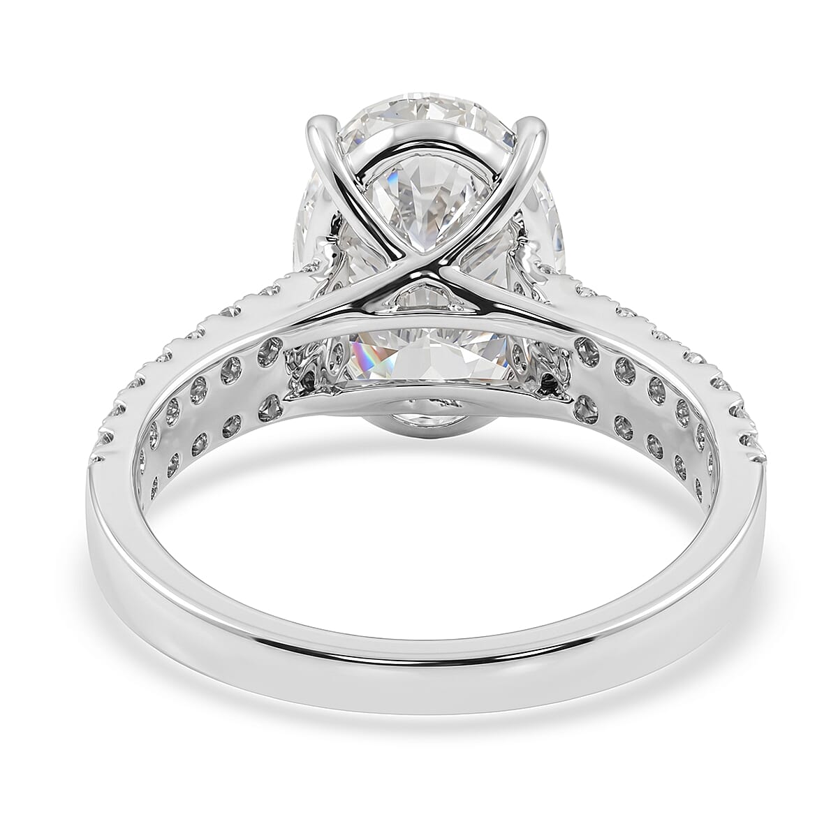 Luxuriant Lab Grown Diamond VS2 4.50 ctw Ring in 14K White Gold (Size 6.0)