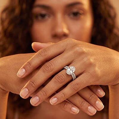 Luxuriant Lab Grown Diamond VS2 4.50 ctw Ring in 14K White Gold (Size 6.0)