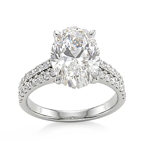 Luxuriant Lab Grown Diamond VS2 4.50 ctw Ring in 14K White Gold (Size 7.0)
