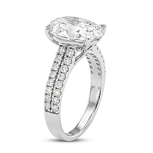 Luxuriant Lab Grown Diamond VS2 4.50 ctw Ring in 14K White Gold (Size 7.0)