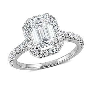 Closeout Luxuriant Lab Grown Diamond VS2 2.50 ctw Halo Ring in 950 Platinum (Size 6.0) 4.90 Grams