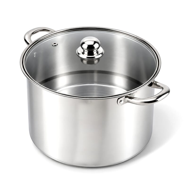 Livmore Stainless Steel Set of 4pcs Cooking Pot - 5L/6L/7L/10L