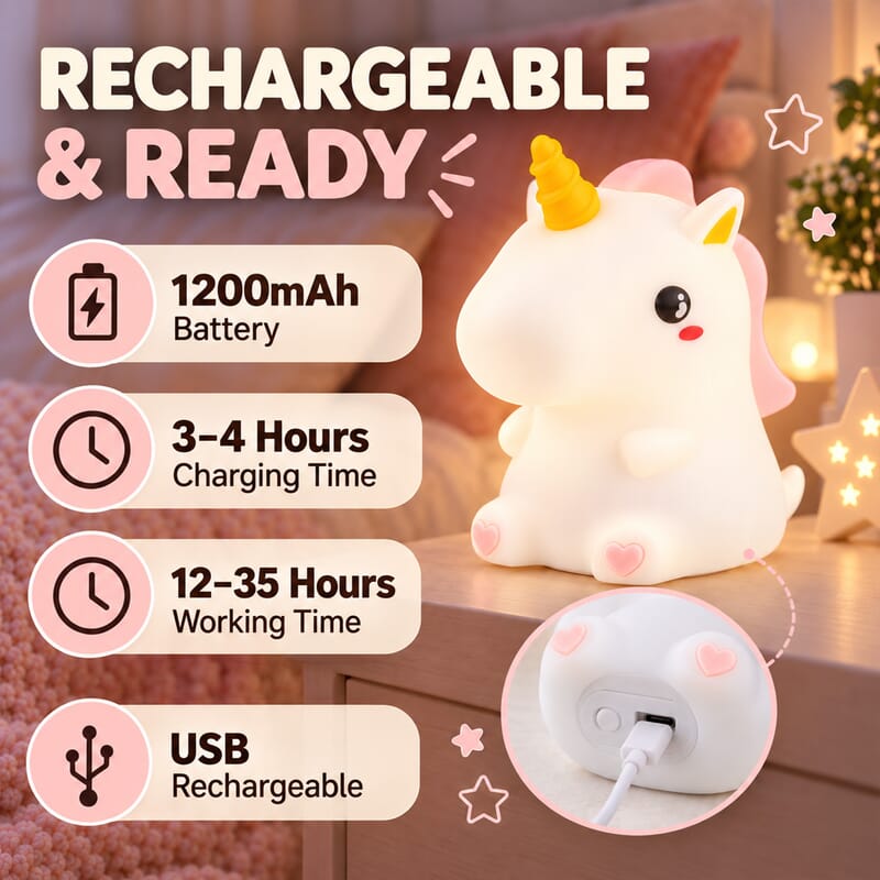 Livmore White Unicorn RGB LED Decorative Light