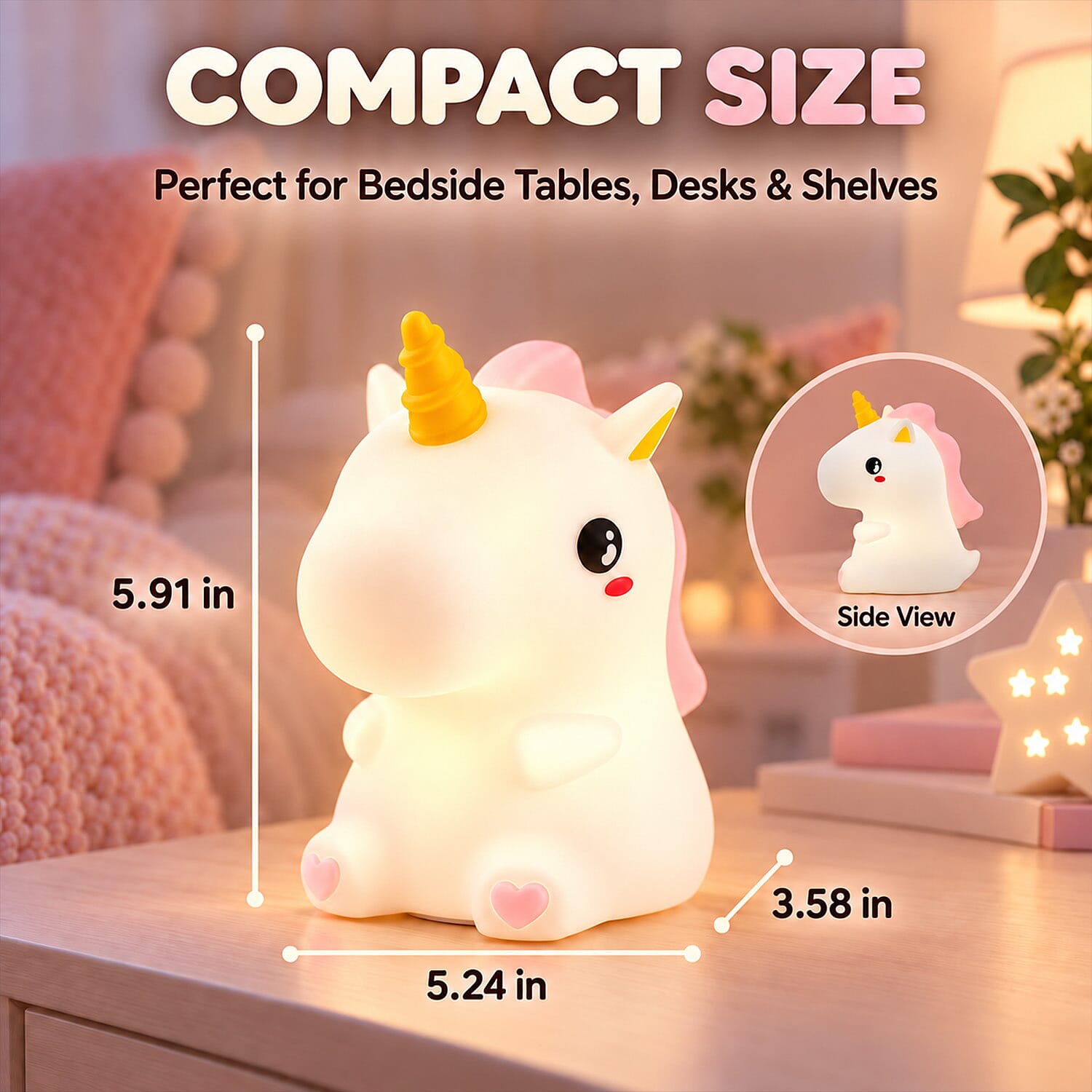 Livmore White Unicorn RGB LED Decorative Light