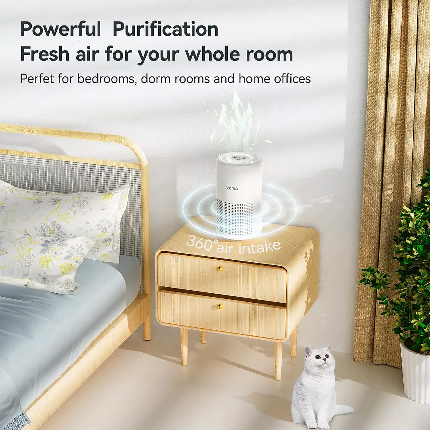 Closeout Yoma Air Purifier with HEPA Filter