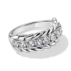 EverTrue Simulated Diamond 2.25 ctw Ring in Stainless Steel (Size 10.0)