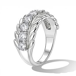 EverTrue Simulated Diamond 2.25 ctw Ring in Stainless Steel (Size 10.0)
