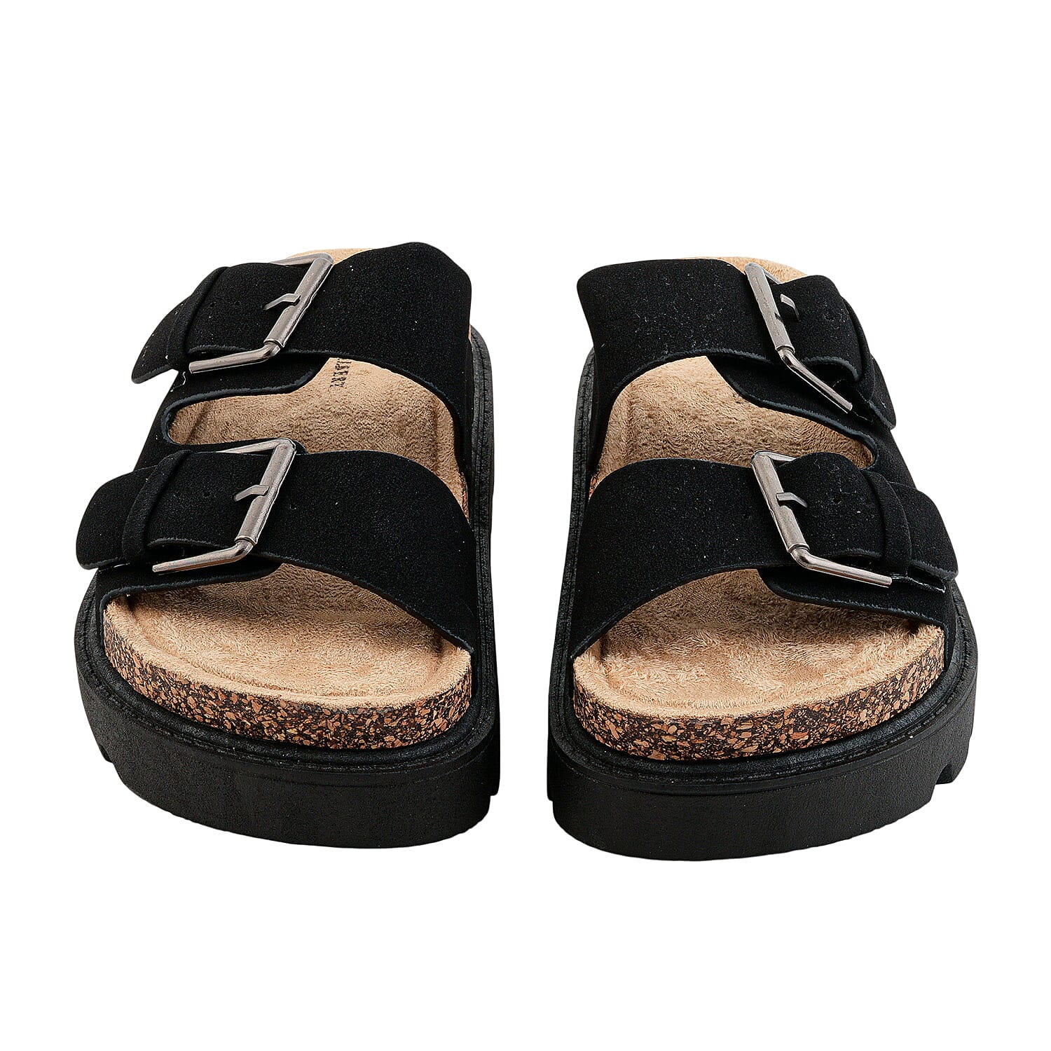 Charles Albert Black Strap Sandal -7