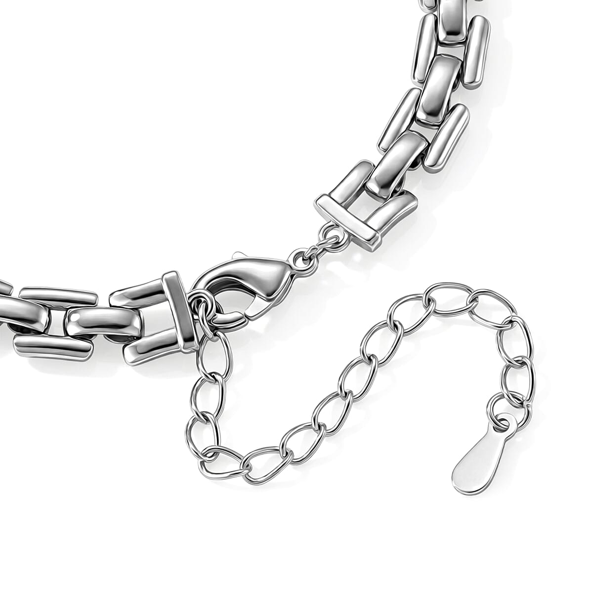 Hypersthene 5.00 ctw Beaded Bracelet in Silvertone image number 3