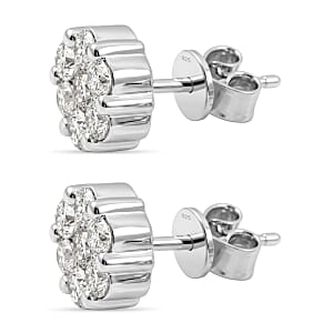 Luxuriant Lab Grown Diamond G SI1 1.00 ctw Earrings in Sterling Silver