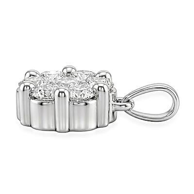 Luxuriant Lab Grown Diamond SI1 0.80 ctw Pendant without Chain in Sterling Silver