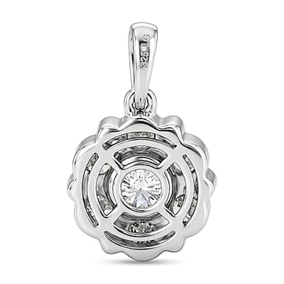 Luxuriant Lab Grown Diamond SI1 0.80 ctw Pendant without Chain in Sterling Silver